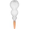Drievoudige bewateringsbol (driekamer), transparant kleurloos, met keramische voet, 600 ml - 13 