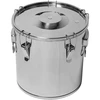 Fermentatie- en distillatiecontainer - roestvrij staal 18l, 5 klemmen ['fermentatiecontainer', ' distillatiecontainer', ' distilleercontainer', ' roestvrijstalen container', ' container 18 L']