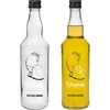 Fles 500 ml met schroefdop, opdruk ‘Cytrynówka’, 1 stuk ['fles voor likeur', ' glazen waterfles', ' fles met opdruk', ' glazen fles', ' likeurfles', ' cytrynówka', ' recept cytrynówka', ' huisgemaakte cytrynówka', ' fles voor alcohol', ' decoratieve fles', ' wodkaflessen', ' flessen voor zelfgestookte drank', ' glazen fles 500 ml', ' trouwflessen']