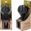 Gietbal voor planten, matzwart met keramische voet (in verpakking) 400 ml - 12 