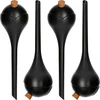 Gietballen voor planten, matzwart, met kurk, 400ml, 4 stuks - 4 