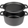Gietijzeren pot met pan, 3,5 L - 10 