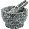 Granieten keuken vijzel met stamper ['granit vijzel', ' vijzel met stamper', ' stenen vijzel', ' vijzel van steen', ' keuken vijzel', ' vijzel voor kruiden']