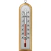 Kamertemperatuurmeter met zilveren schaal (-10°C tot +50°C) 16cm mix ['binnen thermometer', ' kamertemperatuurmeter', ' thermometer voor binnen', ' huisthermometer', ' thermometer', ' houten kamertemperatuurmeter', ' thermometer met duidelijke schaal', ' thermometer met zilveren schaal', ' thermometer om op te hangen', ' traditionele thermometer']