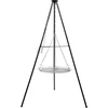 Kampvuur driepoot met rooster, 150 cm ['driepoot voor kampvuur', ' kampvuurrooster', ' statief voor kampvuur', ' kampvuurgrill', ' rooster op driepoot', ' koken op kampvuur', ' driepootgrill', ' kamperen', ' outdoor toerisme', ' kampeeraccessoires', ' Hongaarse ketel', ' driepoot voor ketel', ' driepoot voor gietijzeren pan', ' koken in de buitenlucht', ' gerechten boven kampvuur', ' grillen in de open lucht', ' bakken boven kampvuur', ' kampvuuruitrusting', ' uitrusting voor de tuin', ' koken in de tuin', ' grillen in de tuin', ' gerechten van de grill', ' grillsaison', ' welke driepoot te kiezen']