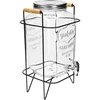 Limonadepot 8 L - met kraantje, op metalen standaard met handvatten ['pot met kraan', ' pot voor limonade', ' pot met kraantje en standaard', ' pot voor punch', ' ruime pot voor dranken', ' drankdispenser', ' voor feesten', ' voor het serveren van dranken', ' glazen pot met kraantje', ' pot op standaard', ' pot voor limonade', ' decoratieve container voor dranken', ' pot met frame', ' glazen fles met kraantje', ' glazen fles voor dranken', ' voor het serveren van dranken', ' limonade voor een feestje', ' pot met kraantje voor een feestje', ' pot met kraantje en standaard voor de tuin', ' limonade in de buitenlucht', ' zomerse verfrissing', ' pot met brede opening en kraantje', ' gemakkelijk schenken van dranken', ' voor terras en tuin', ' limonade', ' punch', ' sangria', ' tinctuur', ' voor alcohol', ' voor feesten', ' voor het serveren van dranken en sterke dranken', ' standaard met handvatten voor transport', ' dranken voor een feestje buitenshuis', ' als cadeau']