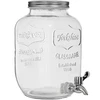 Limonadepot met kraantje - glas, 4 L ['limonadepot', ' drankpot', ' pot met kraantje', ' pot 4 liter met kraantje', ' glazen fles met kraantje', ' glazen fles voor dranken', ' drankpot', ' drankpot voor feest', ' pot met kraantje voor de tuin', ' limonade in de buitenlucht', ' zomerse verfrissing']