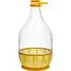 Mandfles Dama 5 L PET, met schroefdop, handgreep en mandje - 2 