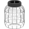 Onbreekbare, multifunctionele pot met zwarte deksel, 3L ['potten voor conserven', ' pot', ' pot voor augurken', ' voor likeuren', ' pot 3 l', ' pot met certificaat', ' onbreekbare pot', ' universele pot', ' multifunctionele pot', ' pot voor conserven', ' plastic pot', ' pot van kunststof']