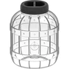 Onbreekbare, multifunctionele pot met zwarte deksel, 5L ['potten voor conserven', ' pot', ' pot voor augurken', ' voor likeuren', ' pot 5l', ' pot met certificaat', ' onbreekbare pot', ' universele pot', ' multifunctionele pot', ' pot voor conserven', ' plastic pot', ' lichte pot']