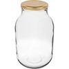Pot 3 L - 1 stuk, gouden deksel (fi 100) ['pot', ' glazen pot', ' glazen pot', ' pot met deksel', ' pot voor het inmaken van augurken', ' pot voor augurken', ' pot voor likeuren', ' pot voor likeuren', ' 3 l']