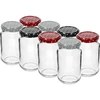 Pot TO 190ml met gekleurde deksel fi 53 - 8 stuks ['potjes', ' kleine potjes', ' potje', ' glazen pot', ' glazen potjes', ' pot met deksel', ' potjes voor conserven', ' pot voor wecken', ' potjes voor wecken', ' potjes voor kruiden', ' pot voor jam', ' pot voor confituur', ' pot voor honing', ' potjes TO 190 ml']