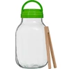 Pot TO 4 L met plastic deksel + tang fi 100 ['pot', ' glazen pot', ' glazen pot', ' pot met deksel', ' pot voor het inmaken van augurken', ' pot voor augurken', ' pot voor likeuren', ' pot voor likeuren', ' pot met tang', ' tang voor augurken', ' keukentang']