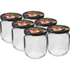 Pot TO Gurken 425 ml met gekleurde deksel fi 82/6 - 6 stuks - 11 