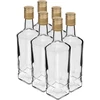 Princiepsfles 500 ml met dop, 6 stuks ['decoratieve fles', ' fles voor wodka', ' fles voor alcohol', ' fles voor likeur', ' decoratieve flessen']