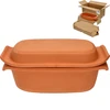 Romeinse pot 2,5L ['Romeinse pot', ' vetvrij braden', ' stomen', ' voor vlees', ' voor brood', ' voor vis', ' voor vegetariërs', ' eenpansgerechten', ' gerechten voor kinderen', ' dieetgerechten', ' voor brood bakken', ' kleipot', ' aardewerken pot', ' cadeau-idee', ' voor paté', ' voor paté', ' cakevorm']