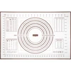 Siliconen mat – deegplank met opdruk: sjablonen en culinaire rekenmachine - 6 