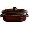 Steengoed - pot voor reuzel, langwerpig met deksel 0,75L ['potten voor reuzel', ' pot voor reuzel', ' aardewerken pot voor reuzel', ' steengoed pot voor reuzel', ' steengoed pot voor reuzel', ' pot voor reuzel steengoed\r\n']