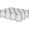 Twist-off pot 212 ml, fi 66 - 12 stuks ['glazen pot 200 ml', ' pot 212 ml', ' glazen potjes', ' kleine potten', ' potten met deksels', ' glazen potjes', ' potten voor conserven', ' potjes voor jam', ' pot deksels fruit', ' pot voor kruiden', ' pot voor confituren']