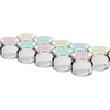 Twist-off pot 30 ml met gekleurde deksel fi 43 - 10 stuks ['potjes', ' kleine potjes', ' potje', ' glazen pot', ' glazen potjes', ' pot met deksel', ' potjes voor conserven', ' pot voor wecken', ' potjes voor wecken', ' potjes voor kruiden', ' pot voor jam', ' pot voor confituur', ' pot voor honing', ' potje voor honing']