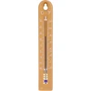Universele thermometer (-30 tot +50°C), 17 cm, lichtbruin ['thermometer', ' universele thermometer', ' thermometer van kunststof', ' thermometer met duidelijke schaal', ' thermometer met dubbele schaal in °C en °F', ' thermometer voor ruimtes met hoge luchtvochtigheid', ' buitenthermometer tot -30°C', ' vochtbestendige thermometer', ' thermometer in bruine kleur', ' stevige thermometer']