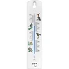 Universele thermometer met afbeelding - vogels (-30°C tot +50°C) 20cm ['universele thermometer', ' thermometer van kunststof', ' thermometer met duidelijke schaal', ' thermometer met dubbele schaal', ' thermometer voor ruimtes met hoge luchtvochtigheid', ' binnen-buiten thermometer', ' thermometer met kleurrijke opdruk']