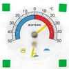 Universele thermometer met hygrometer transparant, zelfklevend (-50°C tot +50°C) - 4 