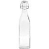 Vierkante fles 1L met luchtdichte beugelsluiting ['fles voor alcohol', ' decoratieve flessen voor alcohol', ' glazen fles voor alcohol', ' flessen voor huisgestookte drank op een bruiloft', ' fles voor likeur', ' fles voor wijn', ' wijnflessen', ' likeur']