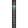 Vloeibaar kristal thermometer (+16°C tot +30°C) 13cm - 4 