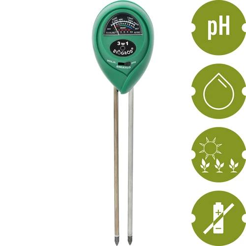 3-in-1 Bodemtester - pH, vochtigheid, zonlicht - 3