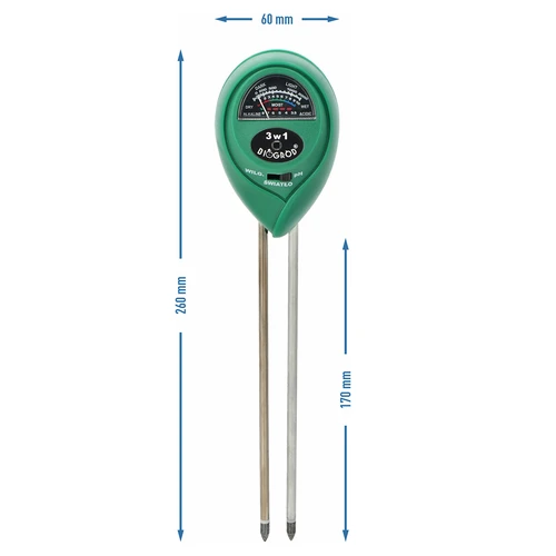 3-in-1 Bodemtester - pH, vochtigheid, zonlicht - 4