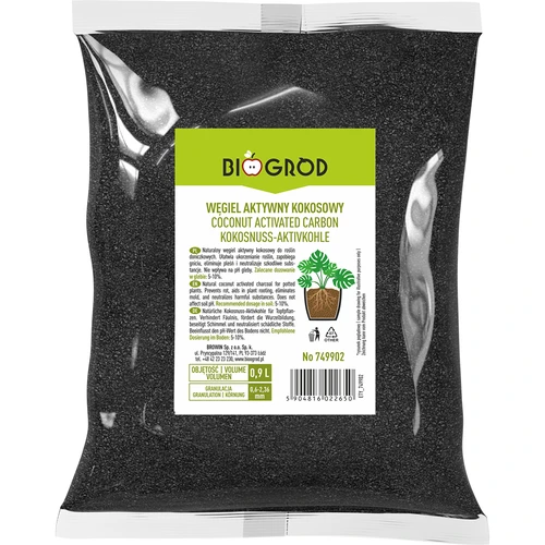 Actieve kokosnootkool voor planten 0,9 L - 3