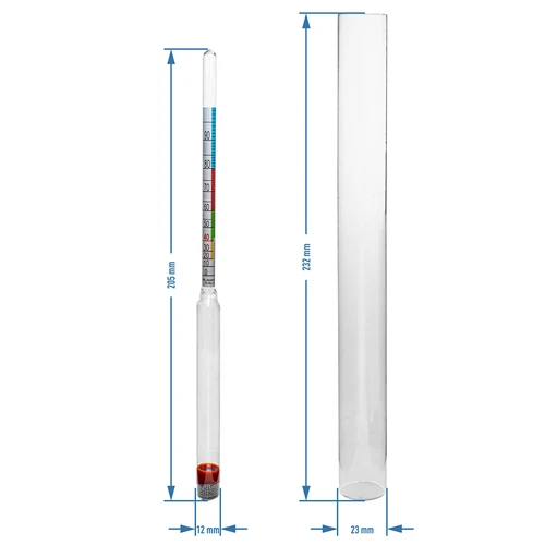 Alcoholmeter in onbreekbare buis - 4