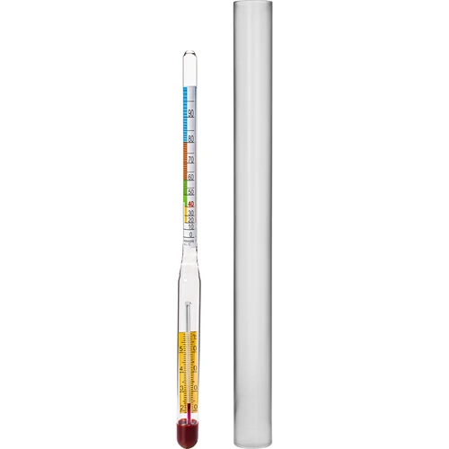 Alcoholmeter met thermometer