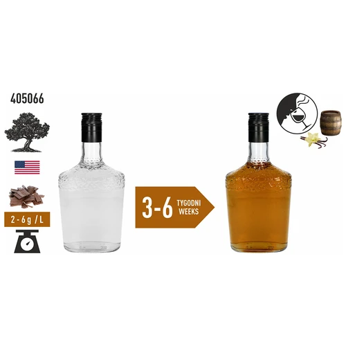 Amerikaanse eiken vlokken, zwaar geroosterd, van bourbonvaten, 50 g - 6