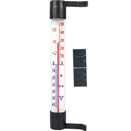 Antraciet buitenthermometer (-60°C tot +50°C) 23cm
