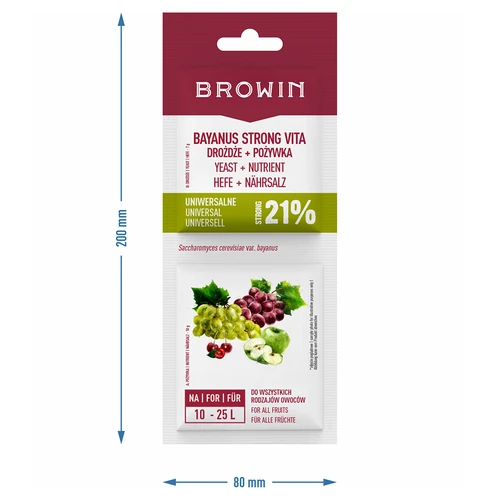 Bayanus-gist + voedingsstof - Universeel - 21%, 17 g - 3