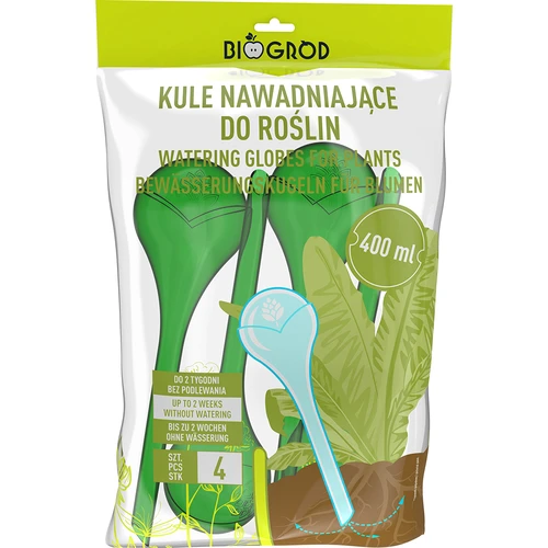 Bewateringsballen voor planten, groen transparant, 400 ml, 4 stuks - 3