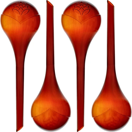 Bewateringsbollen voor planten, amberkleurig transparant, 400 ml, 4 stuks
