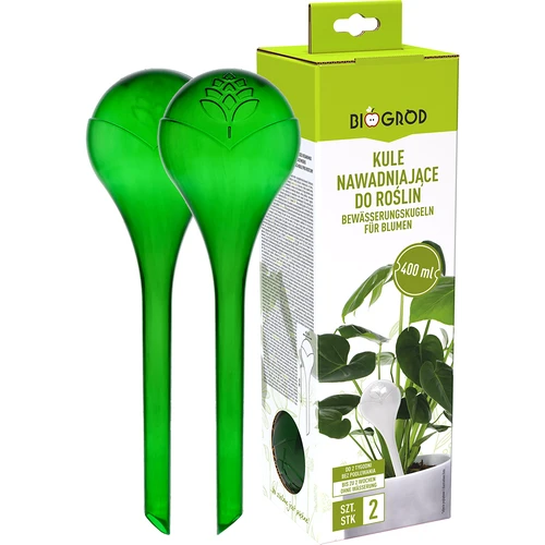 Bewateringsbollen voor planten, groen transparant, 400 ml, 2 stuks - 3