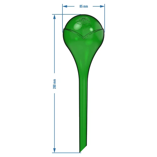 Bewateringsbollen voor planten, groen transparant, 400 ml, 2 stuks - 6