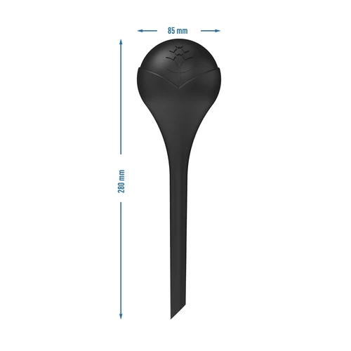 Bewateringsbollen voor planten, matzwart, 400 ml, 4 stuks - 5