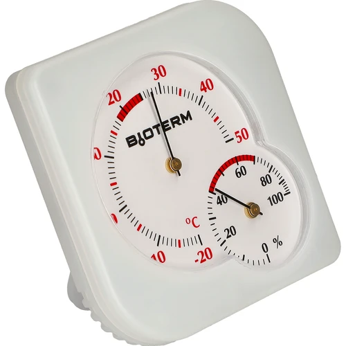 Bimetaal binnen thermometer met hygrometer (-20 tot +50°C), wit - 2