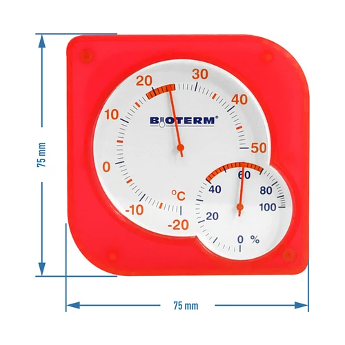 Bimetaalthermometer voor binnen met hygrometer (-20 tot +50°C) mix - 6