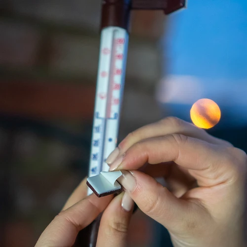 Bruine buitenthermometer (-50°C tot +50°C) 18cm - 6