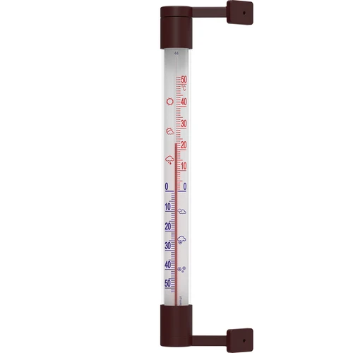 Bruine buitenthermometer (-50°C tot +50°C) 22cm