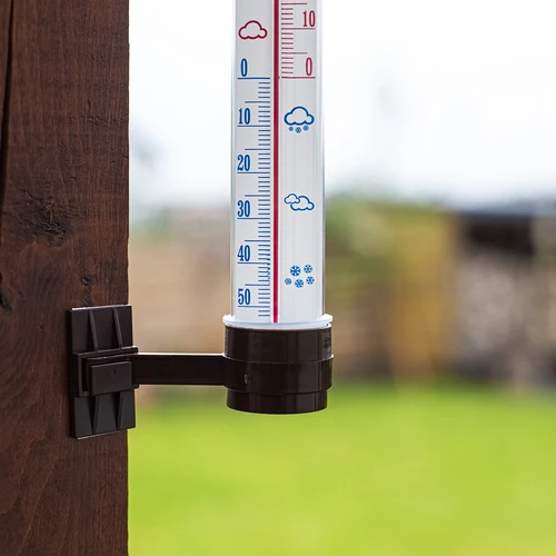 Bruine buitenthermometer (-50°C tot +50°C) 27cm - 3