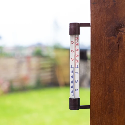 Bruine buitenthermometer (-60°C tot +50°C) 23cm - 2