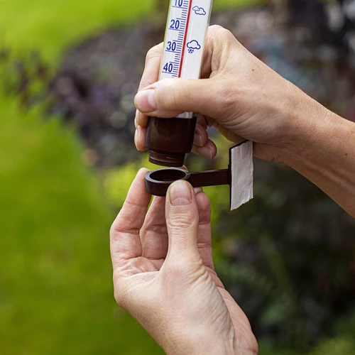 Bruine buitenthermometer (-60°C tot +50°C) 23cm - 6