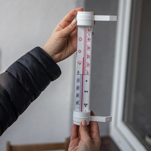 Buitenthermometer (-50°C tot +50°C) 23cm mix, Poolse productie - 3